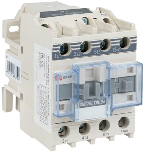 Контактор EKF PROxima КМЭ 3п 1НЗ 25А 400В тип АС3  картинка